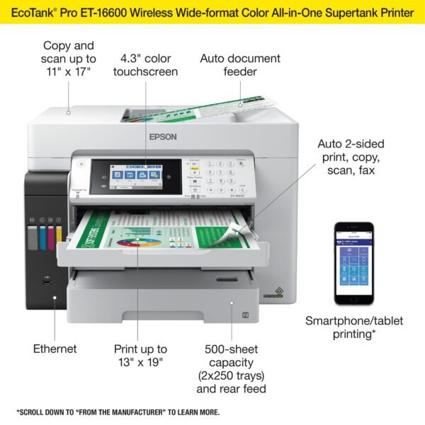 Epson EcoTank Pro ET-16600 Wireless Color All-In-One - Image 3