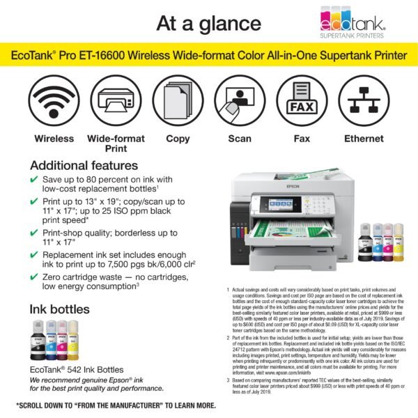 Epson EcoTank Pro ET-16600 Wireless Color All-In-One - Image 4