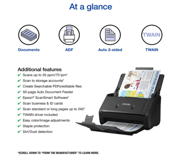 Epson Workforce ES-400 - Image 2