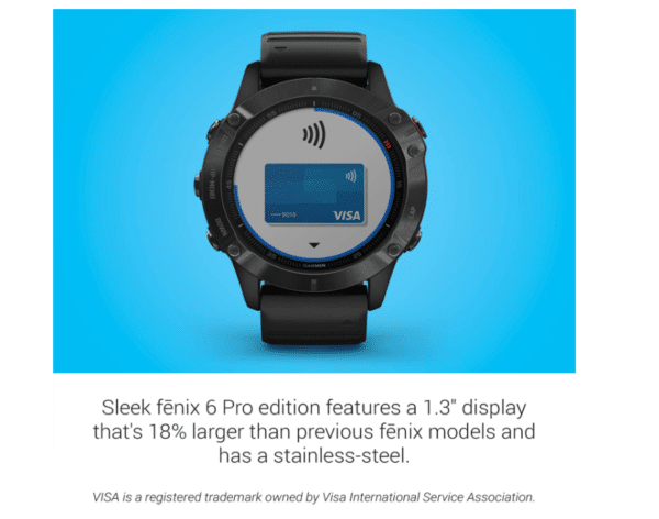 Garmin Fenix 6X Pro - Black with Black Band - Image 3
