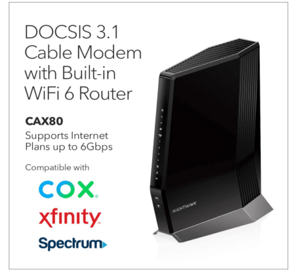 NETGEAR Nighthawk Cable Modem(CAX80) - Image 3