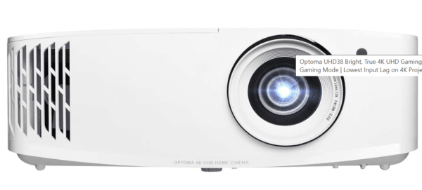 Optoma UHD38 Bright, True 4K UHD Gaming Projector