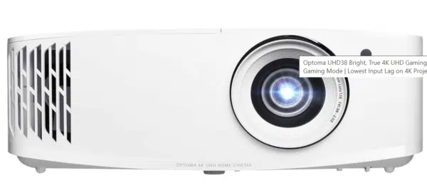 Optoma UHD38 Bright, True 4K UHD Gaming Projector