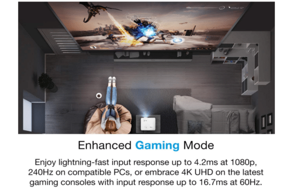 Optoma UHD38 Bright, True 4K UHD Gaming Projector - Image 3