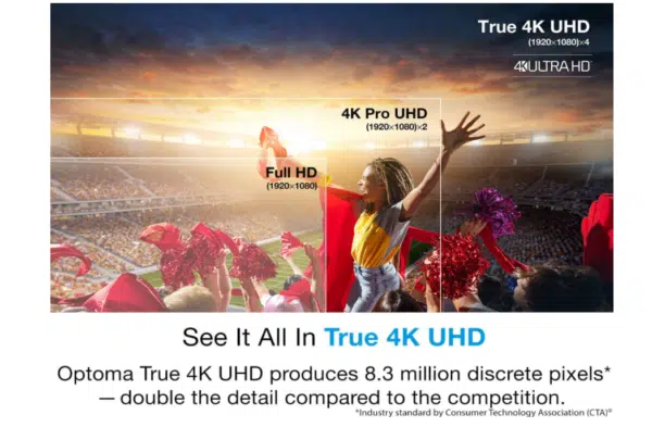 Optoma UHD38 Bright, True 4K UHD Gaming Projector - Image 7