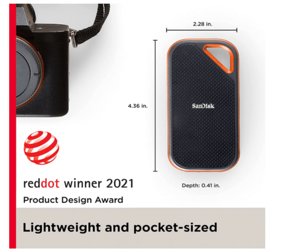 SanDisk 2TB Extreme PRO Portable SSD - Up to 2000MB/s - Image 2