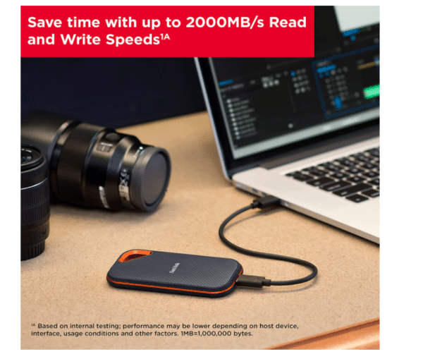 SanDisk 2TB Extreme PRO Portable SSD - Up to 2000MB/s - Image 7
