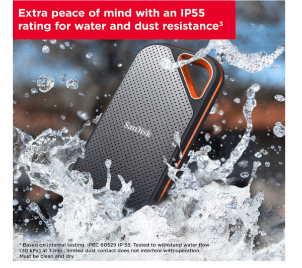 SanDisk 2TB Extreme PRO Portable SSD - Up to 2000MB/s - Image 6