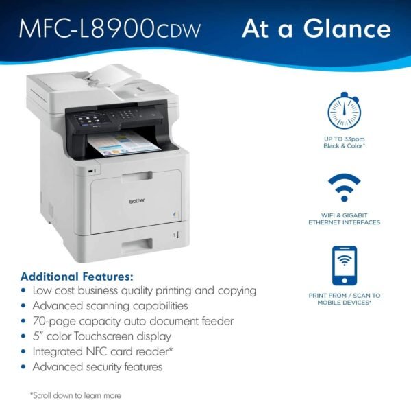 Brother RMFCL8900CDW Business Color Laser, All-in-One - Image 8