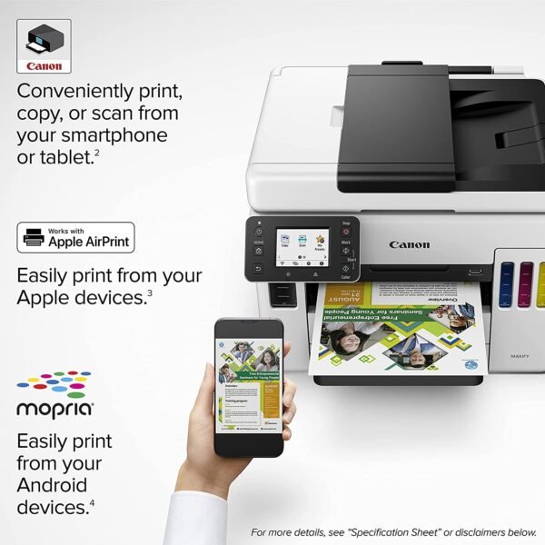 Canon MAXIFY GX7020, Wireless MegaTank All-in-One - Image 5