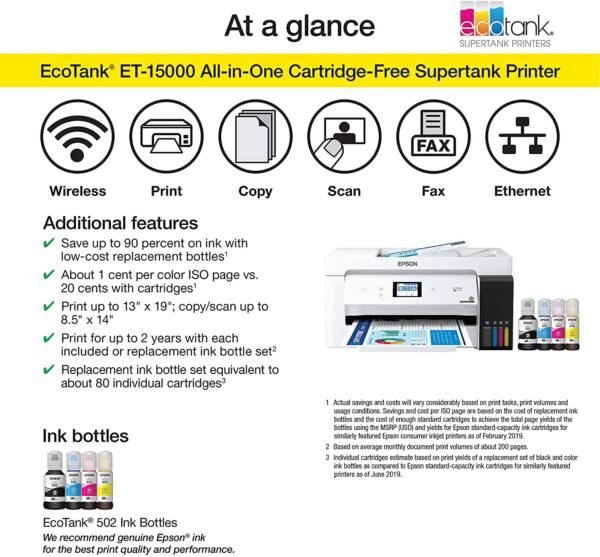 Epson EcoTank ET-15000 Wireless Color All-in-One - Image 5