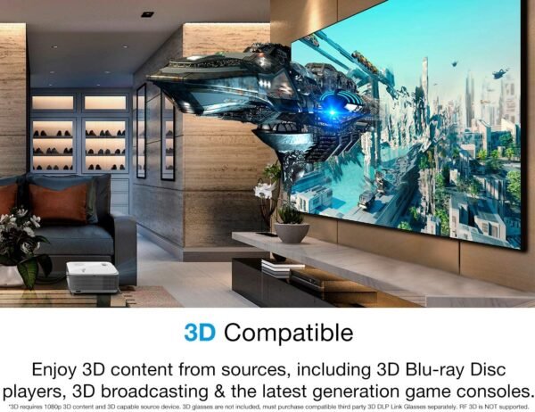 Optoma GT780 Short Throw Projector for Gaming & Movies - Image 7