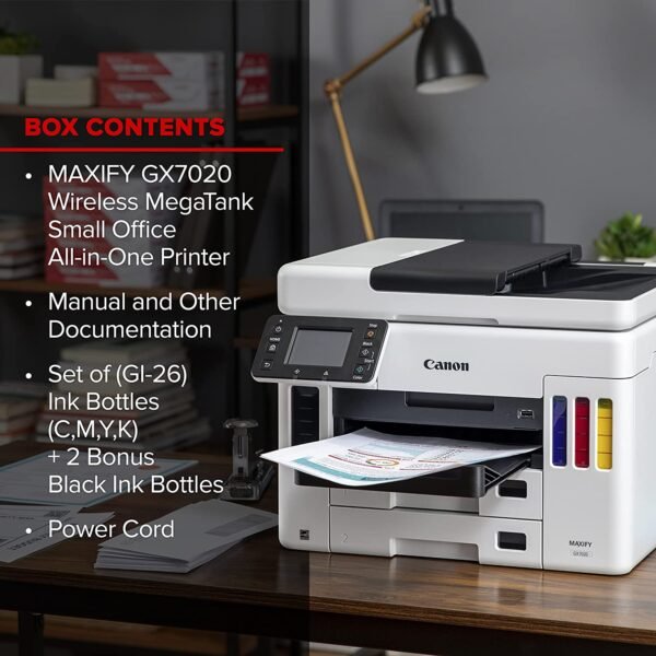 Canon MAXIFY GX7020, Wireless MegaTank All-in-One - Image 9